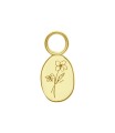 Cosmos Birth Flower Silver Charms CH-344